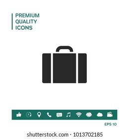 Travel bag icon