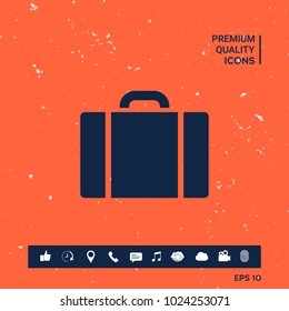 Travel bag icon