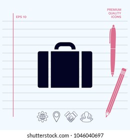 Travel bag icon