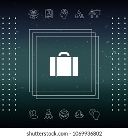 Travel bag icon