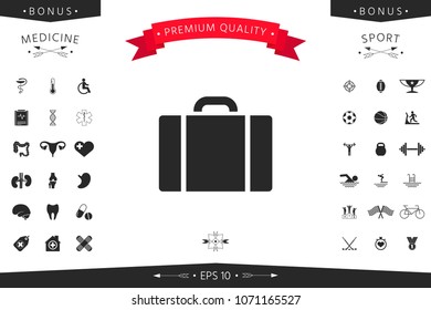 Travel bag icon