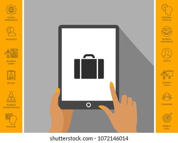 Travel bag icon