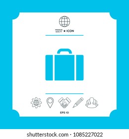 Travel bag icon