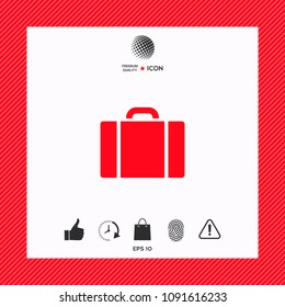 Travel bag icon