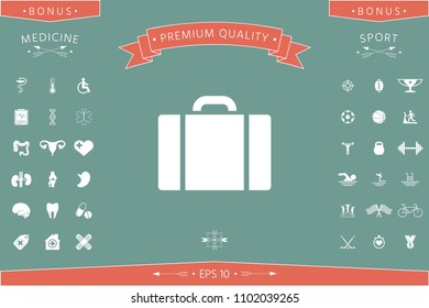 Travel bag icon