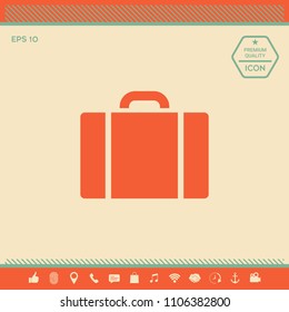 Travel bag icon