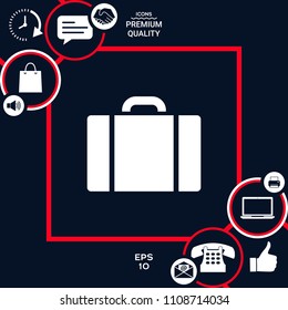 Travel bag icon