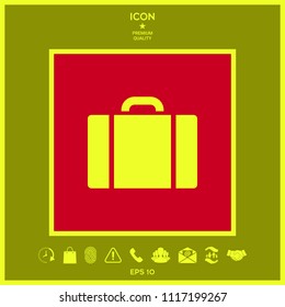 Travel bag icon