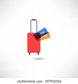 Travel bag icon