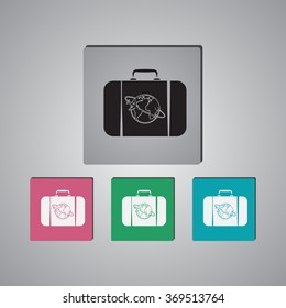 Travel bag icon
