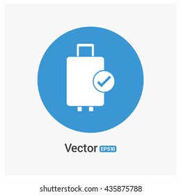 Travel bag icon