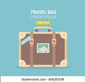 Travel bag icon