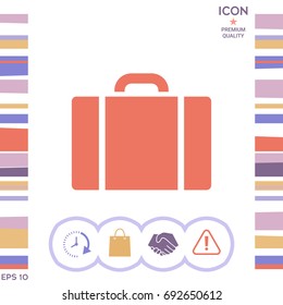 Travel bag icon