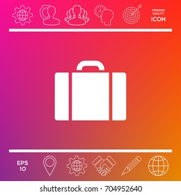 Travel bag icon