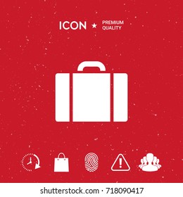 Travel bag icon