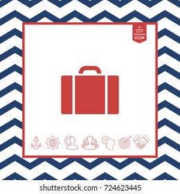 Travel bag icon