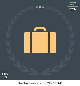 Travel bag icon