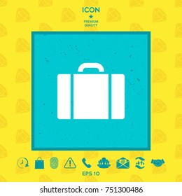 Travel bag icon