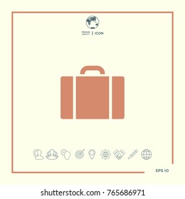 Travel bag icon
