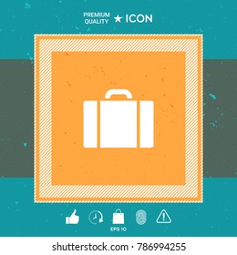 Travel bag icon