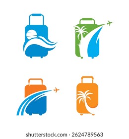 travel bag icon for travel agency vector illustration design