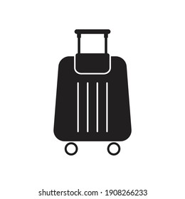Reisebeutel Icon Design. einzeln auf weißem Hintergrund