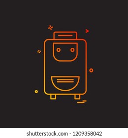 Travel bag icon design vector
