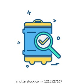 Travel bag icon design vector