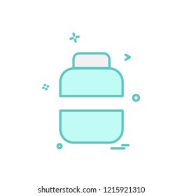 Travel bag icon design vector