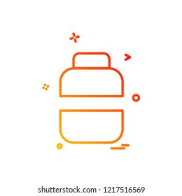 Travel bag icon design vector