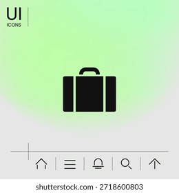 Travel bag icon, elements for your design