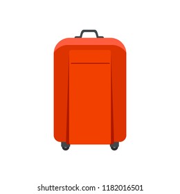 Travel bag icon. Flat illustration of travel bag vector icon for web design