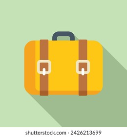 Icono de la bolsa de viaje vector plano. Seguridad, vida y salud. Viajes de financiación familiar
