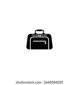 
Travel bag icon flat vector design.