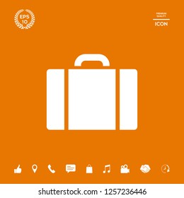 Travel bag icon. Graphic elements for your design