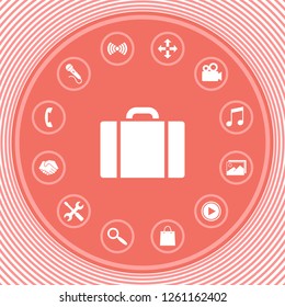 Travel bag icon. Graphic elements for your design