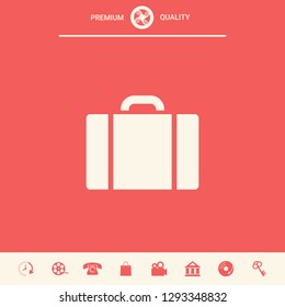 Travel bag icon. Graphic elements for your design