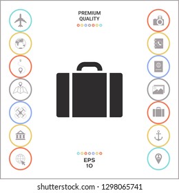 Travel bag icon. Graphic elements for your design