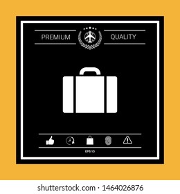 Travel bag icon. Graphic elements for your design