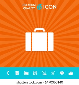 Travel bag icon. Graphic elements for your design