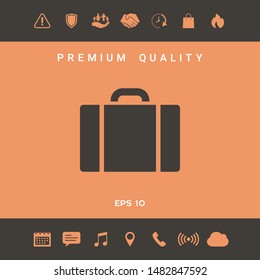 Travel bag icon. Graphic elements for your design