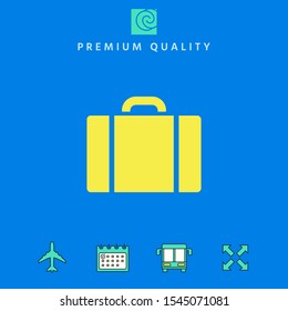 Travel bag icon. Graphic elements for your design