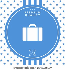 Travel bag icon. Graphic elements for your design