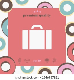 Travel bag icon. Graphic elements for your design