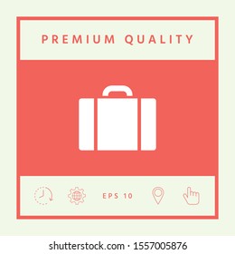 Travel bag icon. Graphic elements for your design