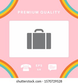 Travel bag icon. Graphic elements for your design