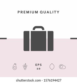 Travel bag icon. Graphic elements for your design