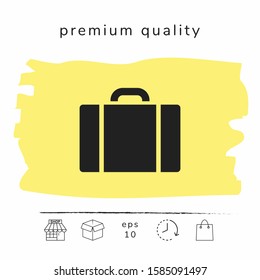 Travel bag icon. Graphic elements for your design