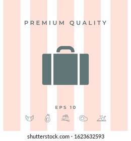 Travel bag icon. Graphic elements for your design