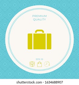 Travel bag icon. Graphic elements for your design